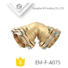 EM-F-A075 High-quality Brass short radius High seal elbow flange type pipe fitting